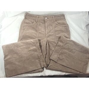 Pilcro Women's Wide Leg Stretch Soft Corduroy Pants - Tan - Sz 27 (28W x 31.5L)